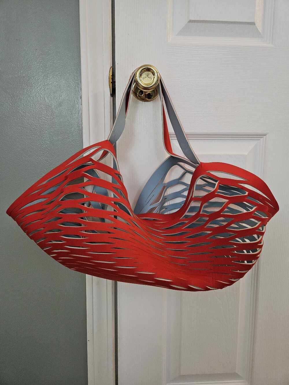 Sea Star Beachwear Frances Valentine Fisherman's Red/Blue Reversible Bag